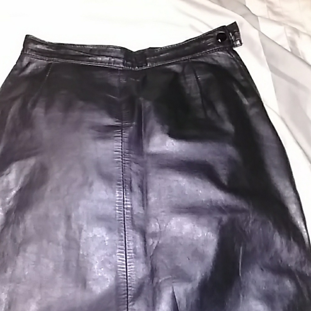 Leather skirt